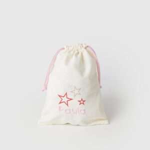 Bolsa merienda estrellas rojas