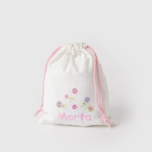 Bolsa merienda flores