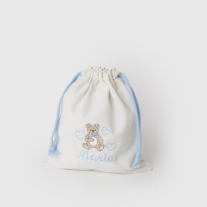 Bolsa merienda oso azul