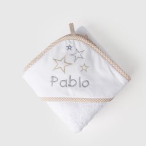 Capa de baño estrellas grises