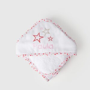 Capa de baño estrellas rojas