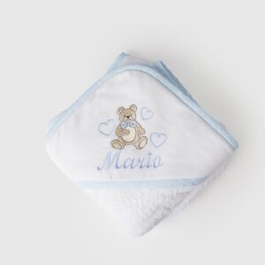 Capa de baño oso azul