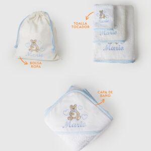 Pack viajero oso azul