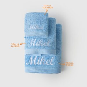 Toalla azul