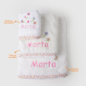 Toalla flores